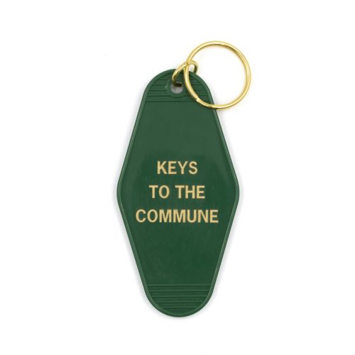 Keys to the Commune Motel Style Keychain in Green and Gold 2 54a22819 5227 423d a52b d088f4ed56fc