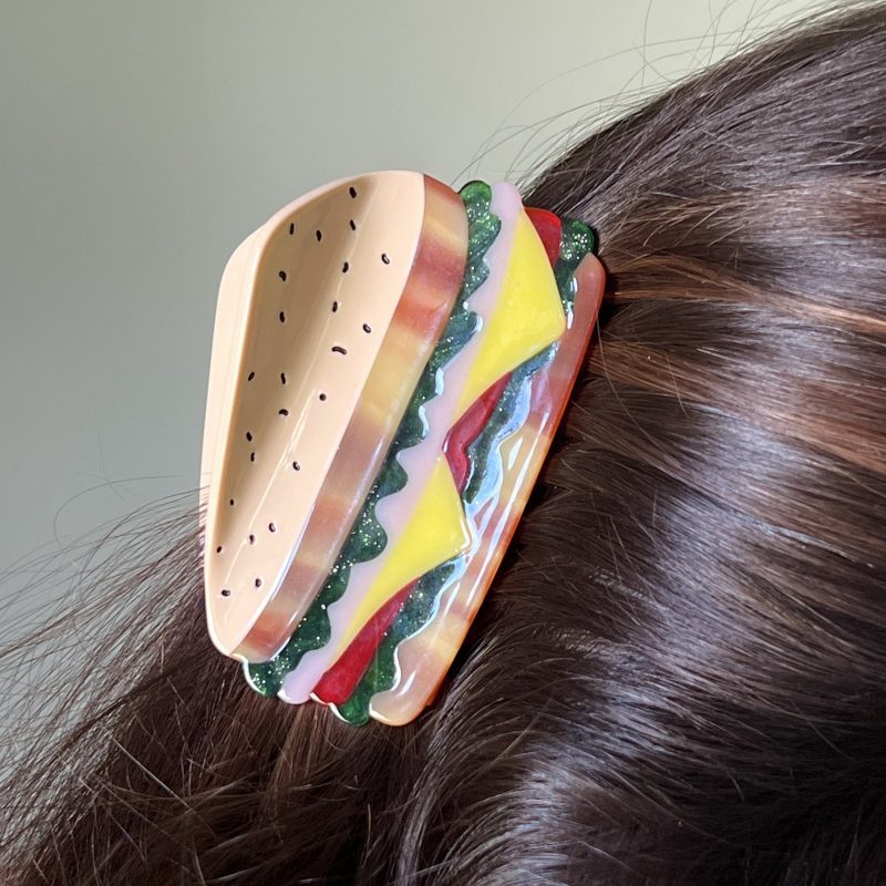 deli sandwich hair claw accessories jenny lemons 669038