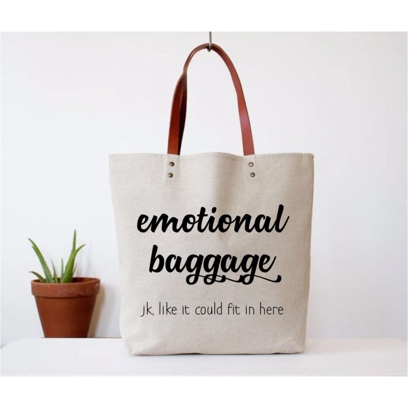 emotional tote bag