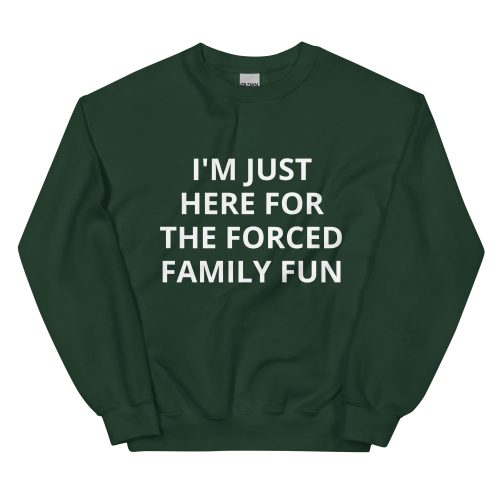 unisex crew neck sweatshirt forest green front 673966b28fb40